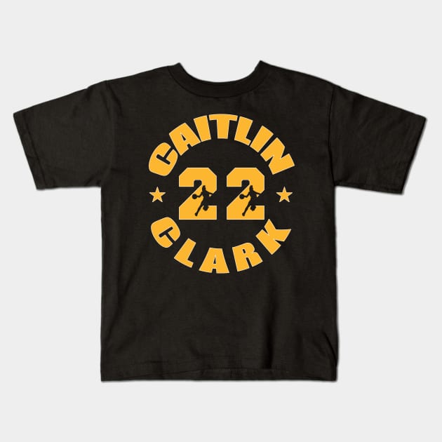 Caitlin Clark Kids T-Shirt by Nolinomeg